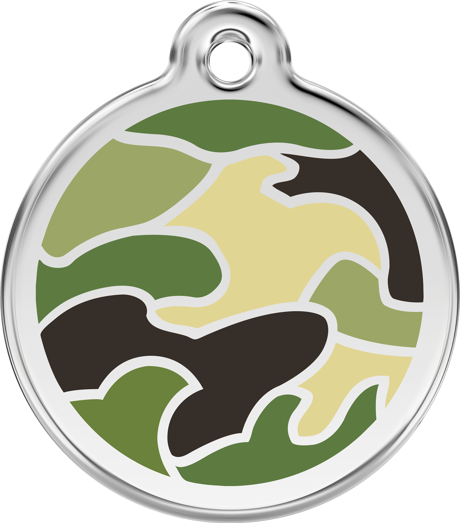 Motiv Hundemarke - Camouflage grün