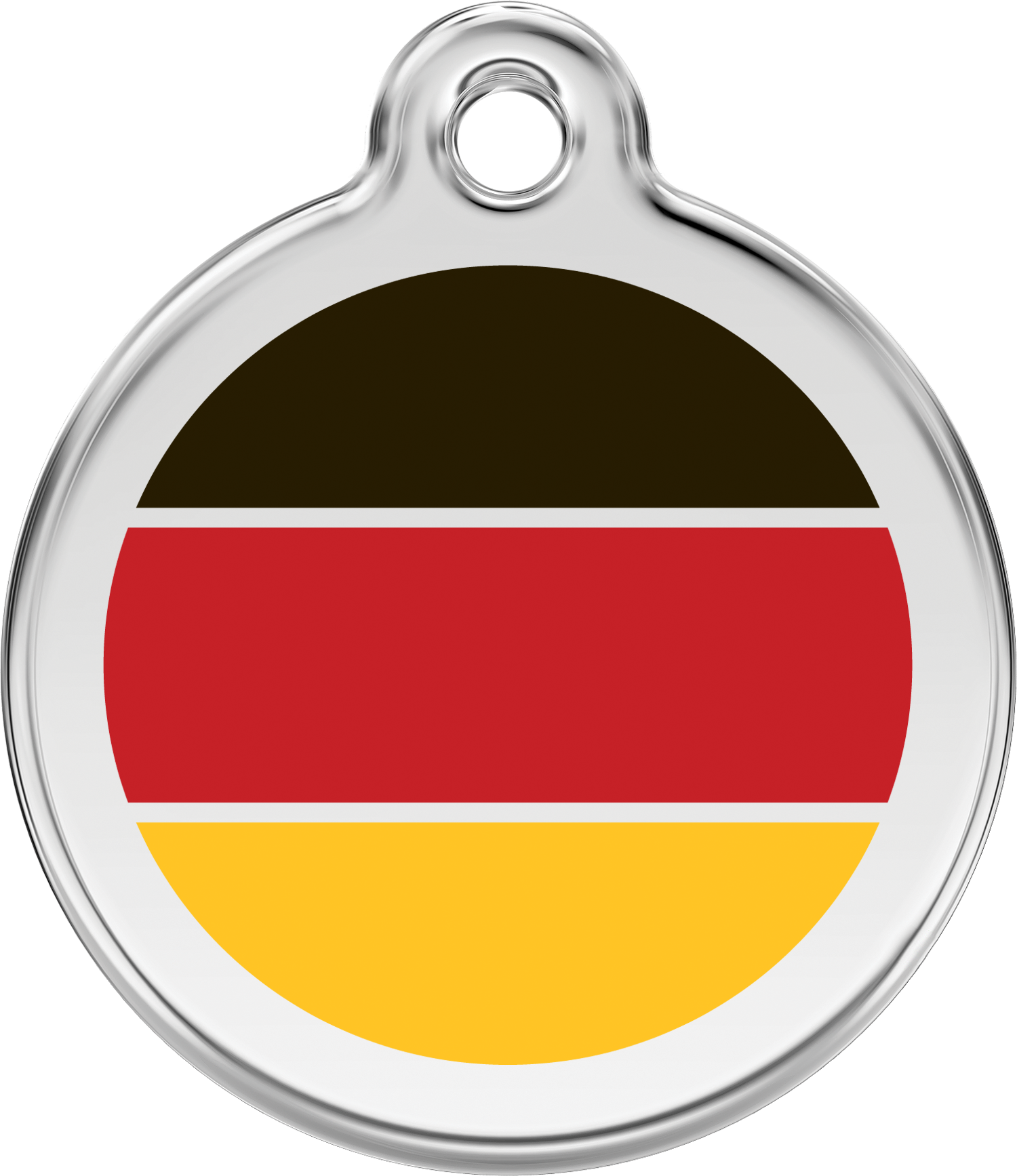 Hundemarke Deutsche Flagge (klein) - inkl. Gravur und Versand